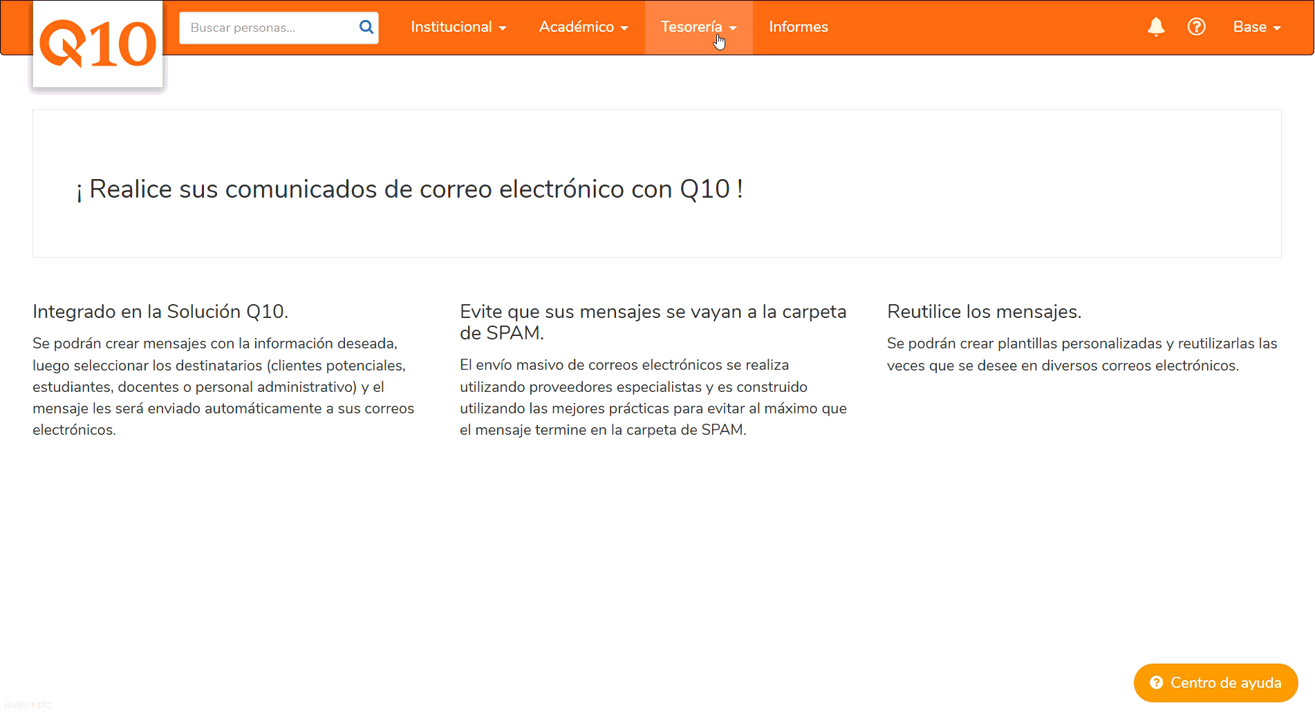 Administración orden de pago