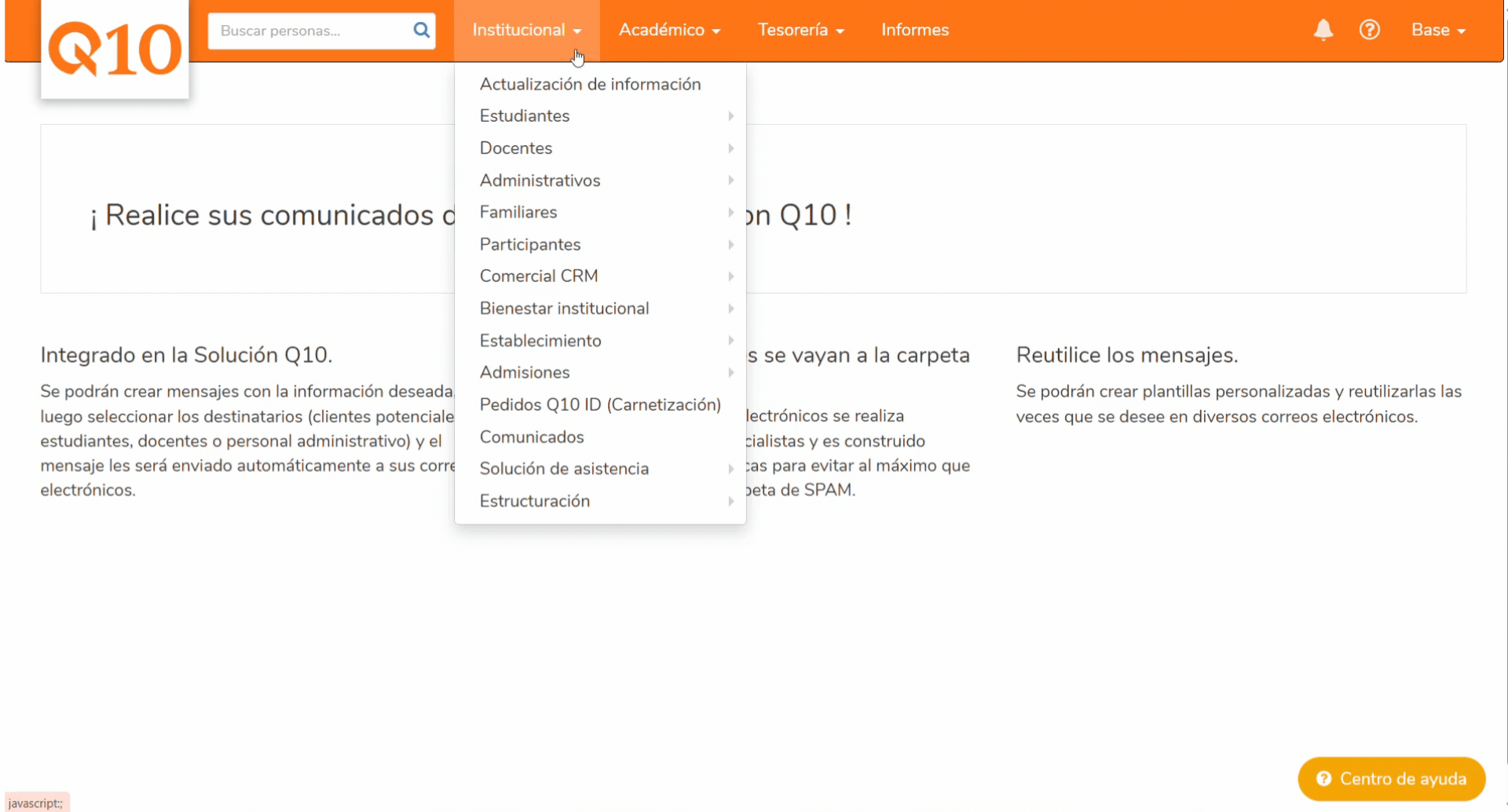 Cómo crear y enviar comunicados institucionales