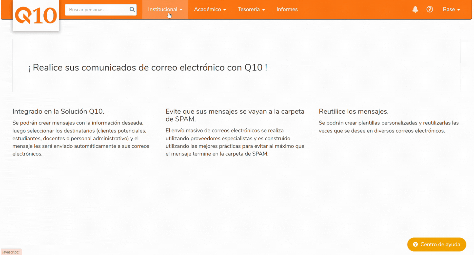 Cómo gestionar solicitudes institucionales