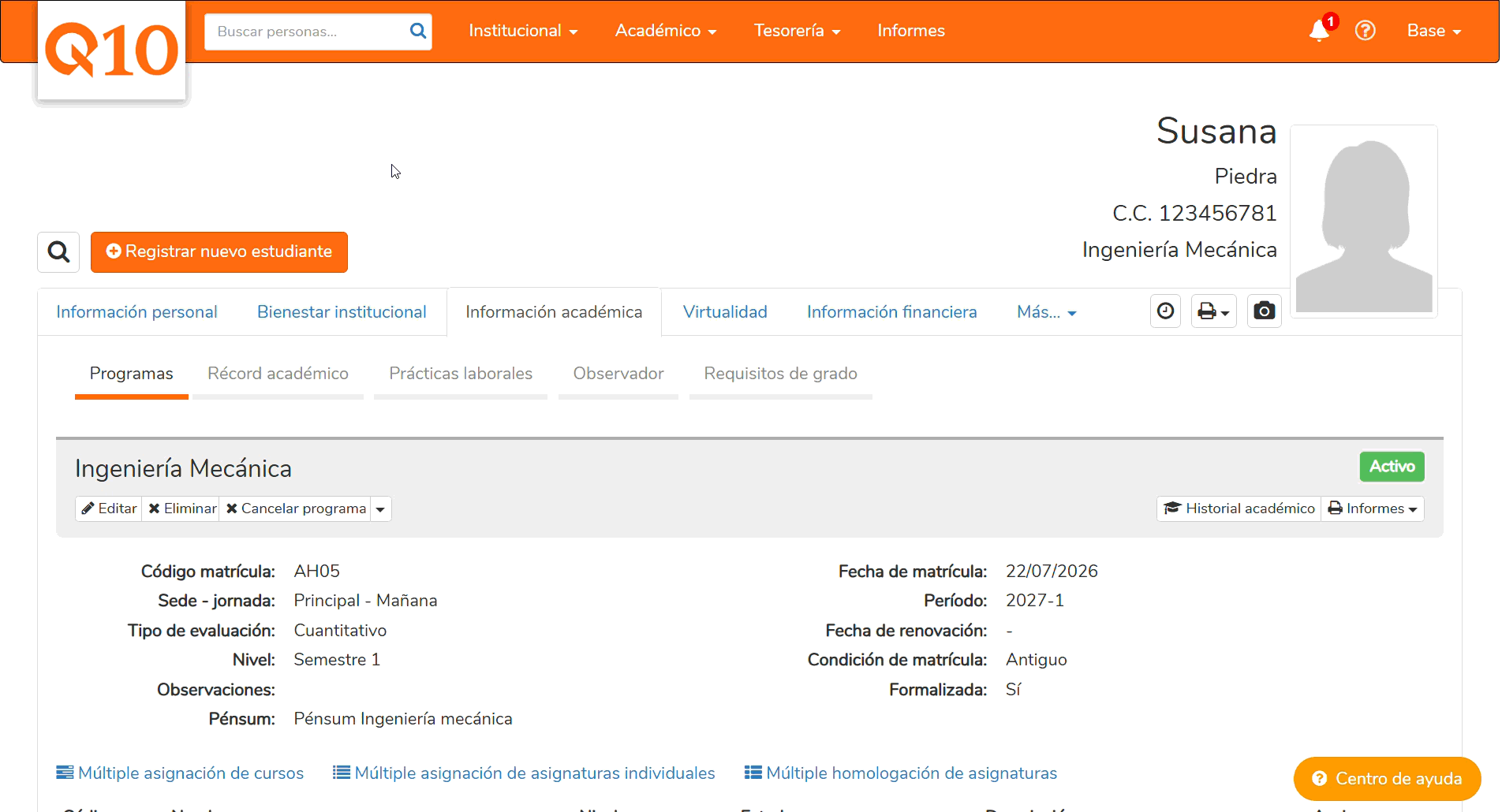 Cómo matricular cursos archivados