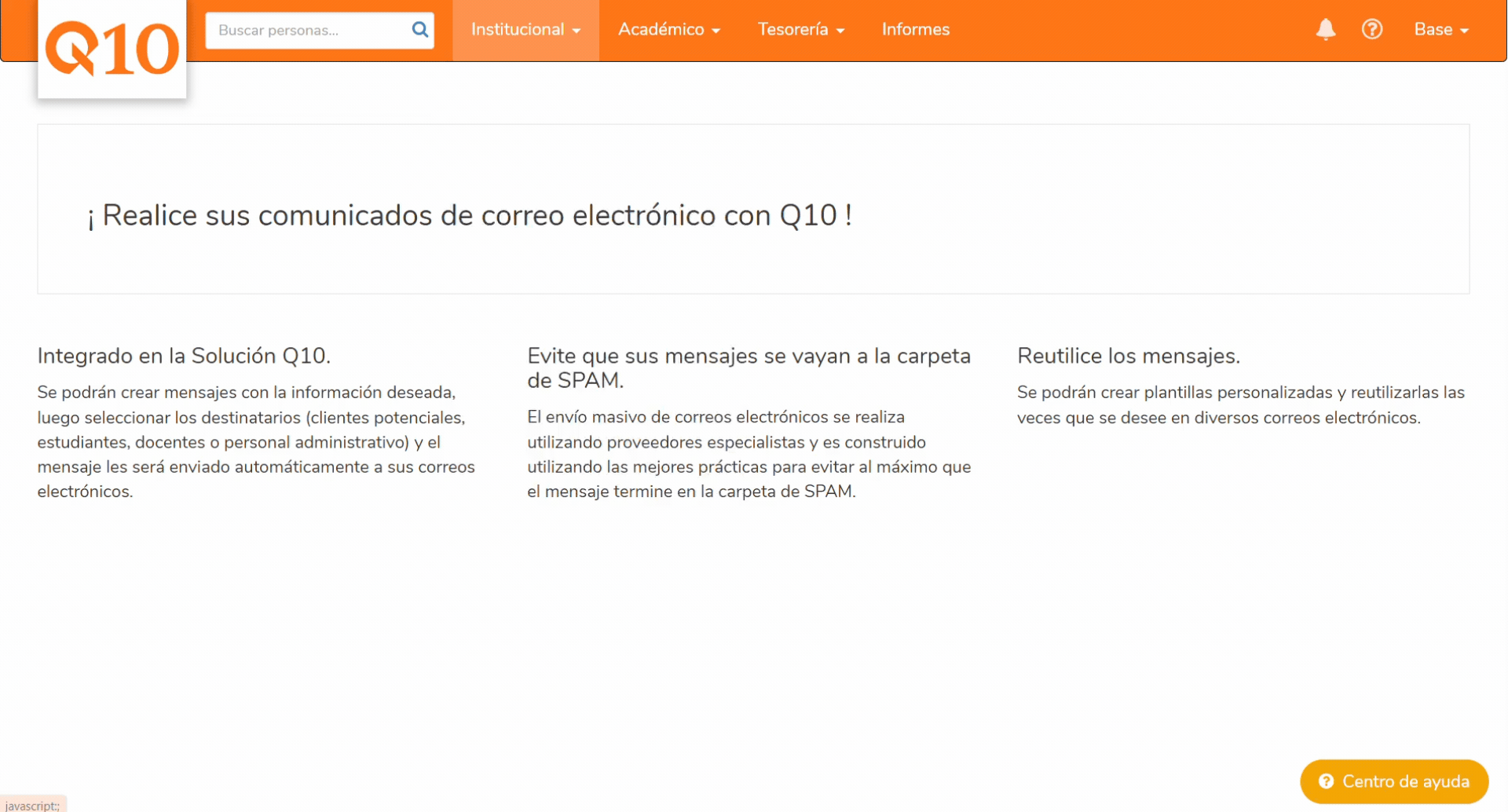 Gestión de la Configuración Institucional}