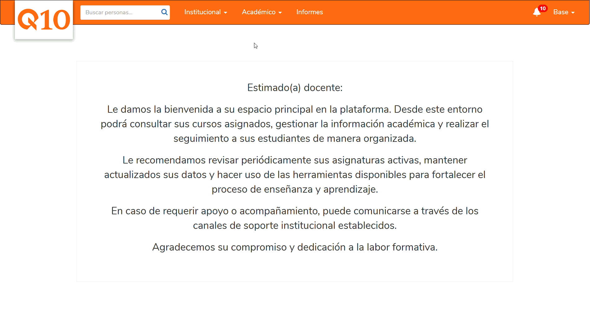 Qué puede hacer el docente en el módulo Virtual3
