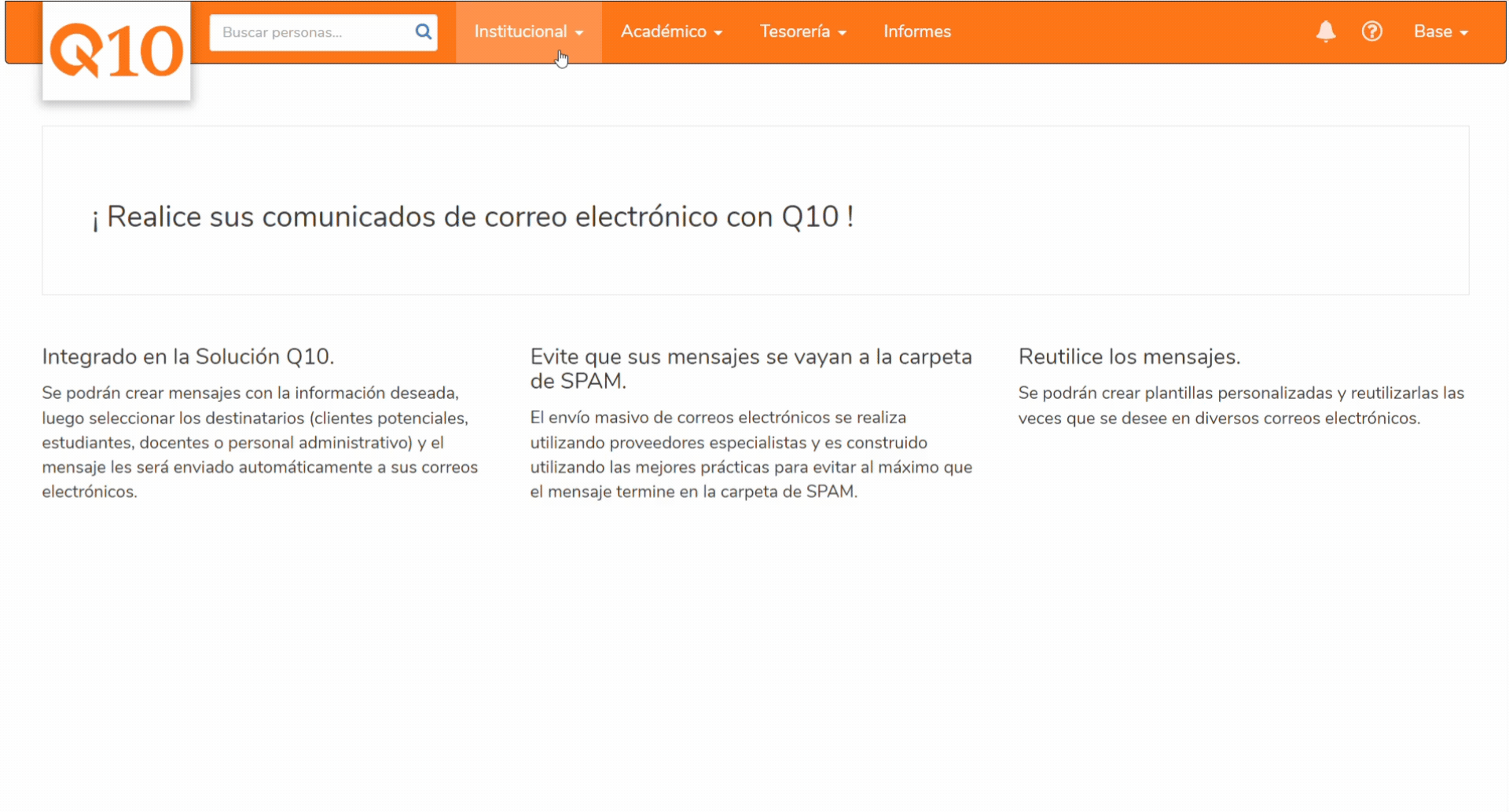 Registro medios de contacto